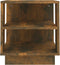 vidaXL - Salontafel - 40x40x43 - cm - bewerkt - hout - gerookt - eikenkleurig