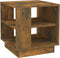 vidaXL - Salontafel - 40x40x43 - cm - bewerkt - hout - gerookt - eikenkleurig