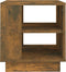 vidaXL - Salontafel - 40x40x43 - cm - bewerkt - hout - gerookt - eikenkleurig