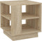 vidaXL - Salontafel - 40x40x43 - cm - bewerkt - hout - sonoma - eikenkleurig