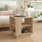 vidaXL - Salontafel - 40x40x43 - cm - bewerkt - hout - sonoma - eikenkleurig