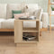 vidaXL - Salontafel - 40x40x43 - cm - bewerkt - hout - sonoma - eikenkleurig