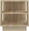 vidaXL - Salontafel - 40x40x43 - cm - bewerkt - hout - sonoma - eikenkleurig