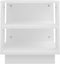 vidaXL - Salontafel - 40x40x43 - cm - bewerkt - hout - wit