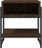 vidaXL - Salontafel - 40x40x45 - cm - bewerkt - hout - bruin - eikenkleur