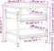 vidaXL - Salontafel - 40x40x45 - cm - bewerkt - hout - bruin - eikenkleur