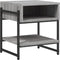 vidaXL - Salontafel - 40x40x45 - cm - bewerkt - hout - grijs - sonoma