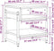 vidaXL - Salontafel - 40x40x45 - cm - bewerkt - hout - grijs - sonoma