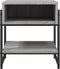 vidaXL - Salontafel - 40x40x45 - cm - bewerkt - hout - grijs - sonoma