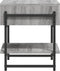 vidaXL - Salontafel - 40x40x45 - cm - bewerkt - hout - grijs - sonoma