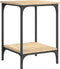 vidaXL - Salontafel - 40x40x55 - cm - bewerkt - hout - sonoma - eikenkleurig