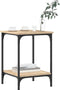 vidaXL - Salontafel - 40x40x55 - cm - bewerkt - hout - sonoma - eikenkleurig
