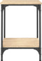 vidaXL - Salontafel - 40x40x55 - cm - bewerkt - hout - sonoma - eikenkleurig