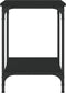 vidaXL - Salontafel - 40x40x55 - cm - bewerkt - hout - zwart
