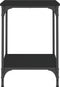 vidaXL - Salontafel - 40x40x55 - cm - bewerkt - hout - zwart