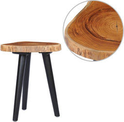 vidaXL - Salontafel - 40x45 - cm - massief - teakhout
