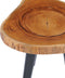 vidaXL - Salontafel - 40x45 - cm - massief - teakhout