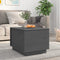 vidaXL - Salontafel - 40x50x35 - cm - massief - grenenhout - grijs