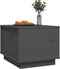vidaXL - Salontafel - 40x50x35 - cm - massief - grenenhout - grijs