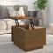 vidaXL - Salontafel - 40x50x35 - cm - massief - grenenhout - honingbruin