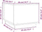 vidaXL - Salontafel - 40x50x35 - cm - massief - grenenhout - zwart