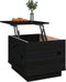 vidaXL - Salontafel - 40x50x35 - cm - massief - grenenhout - zwart