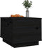 vidaXL - Salontafel - 40x50x35 - cm - massief - grenenhout - zwart