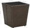 vidaXL - Salontafel - 41,5x41,5x44 - cm - poly - rattan - en - gehard - glas - bruin