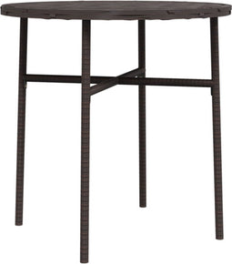 vidaXL - Salontafel - 45 - cm - poly - rattan - bruin