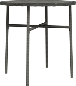 vidaXL - Salontafel - 45 - cm - poly - rattan - grijs