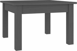 vidaXL - Salontafel - 45x45x30 - cm - massief - grenenhout - grijs
