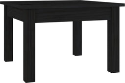vidaXL - Salontafel - 45x45x30 - cm - massief - grenenhout - zwart