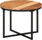 vidaXL - Salontafel - 45x45x35 - cm - massief - acaciahout - en - ijzer