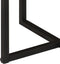 vidaXL - Salontafel - 45x45x35 - cm - massief - acaciahout - en - ijzer