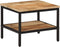 vidaXL - Salontafel - 45x45x35 - cm - massief - ruw - mangohout