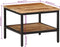 vidaXL - Salontafel - 45x45x35 - cm - massief - ruw - mangohout
