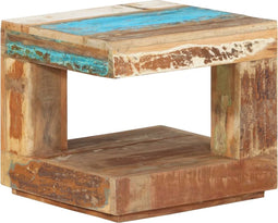 vidaXL - Salontafel - 45x45x40 - cm - massief - gerecycled - hout