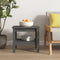 vidaXL - Salontafel - 45x45x40 - cm - massief - grenenhout - grijs