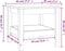 vidaXL - Salontafel - 45x45x40 - cm - massief - grenenhout - grijs