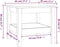 vidaXL - Salontafel - 45x45x40 - cm - massief - grenenhout