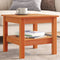 vidaXL - Salontafel - 45x45x40 - cm - massief - grenenhout - wasbruin