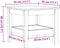 vidaXL - Salontafel - 45x45x40 - cm - massief - grenenhout - wasbruin