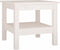vidaXL - Salontafel - 45x45x40 - cm - massief - grenenhout - wit