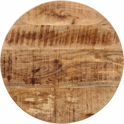 vidaXL - Salontafel - 45x45x40 - cm - massief - mangohout - en - ijzer