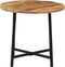 vidaXL - Salontafel - 45x45x40 - cm - massief - mangohout - en - ijzer