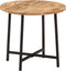 vidaXL - Salontafel - 45x45x40 - cm - massief - mangohout - en - ijzer