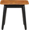 vidaXL - Salontafel - 45x45x40 - cm - massief - mangohout - en - ijzer