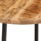 vidaXL - Salontafel - 45x45x40 - cm - massief - mangohout - en - ijzer