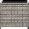 vidaXL - Salontafel - 45x45x40 - cm - poly - rattan - en - glas - grijs