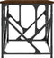 vidaXL - Salontafel - 45x45x47,5 - cm - bewerkt - hout - bruin - eikenkleur